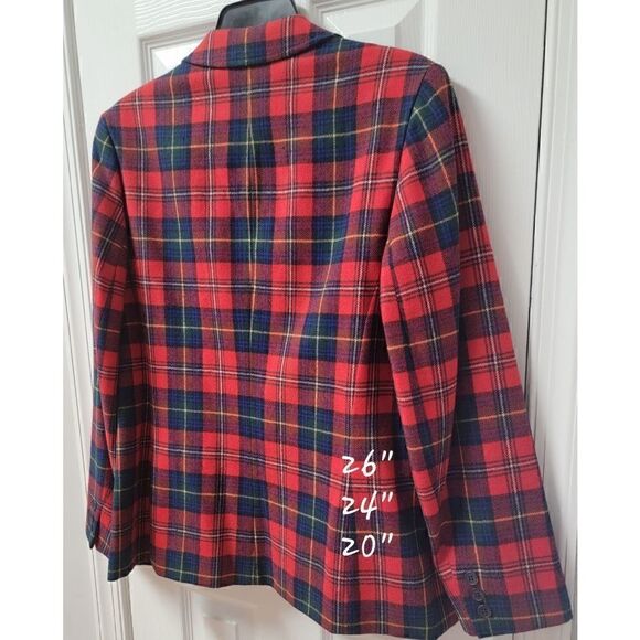 Vintage Pendleton Plaid Blazer 14 - Picture 3 of 9
